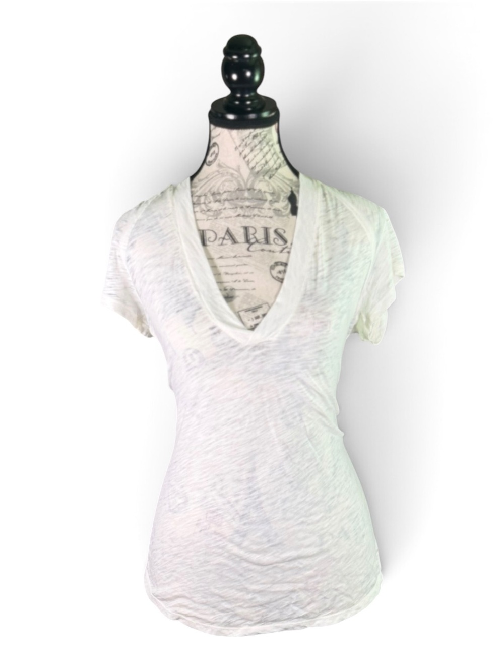 We The Free White Short Sleeve V-Neck Tee